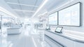 Smart IoT integration, Cutting-edge retail space with digital displays, automated checkout, and LED lighting for a modern