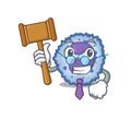 Smart Judge basophil cell in mascot cartoon character style