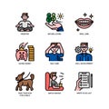 Smart life icons set