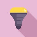 Smart light icon flat vector. Regulate illumination