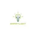 Smart Light Logo. Lamp Smile Logo Design