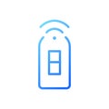 Smart light switch pixel perfect gradient linear vector icon