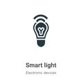 Smart light vector icon on white background. Flat vector smart light icon symbol sign from modern electronic devices collection Royalty Free Stock Photo