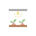 Smart lighting, bulb, farm icon. Simple color vector elements of automated farming icons for ui and ux, website or mobile