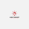 Smart lighting lamp logo modern lamp smart