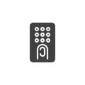 Smart lock keypad vector icon