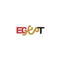 Smart Logo Design for EGYPT - written in English and Arabic Royalty Free Stock Photo