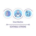 Smart machine concept icon