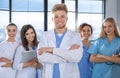 Smart medical student with his classmates Royalty Free Stock Photo