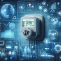 Smart Meter Analytics A depiction of a smart meter\'s data analyt