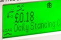 Smart meter close-up of digital display Royalty Free Stock Photo