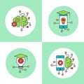 Smart Mobile Application Settings Icon Set