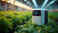 Smart Nutrient Dispenser Connected to Cloud-Based Grow Management App Royalty Free Stock Photo