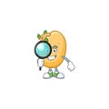 Smart One eye sprouted potato tuber Detective cartoon character design Royalty Free Stock Photo