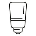 Smart online light icon outline vector. Radiant fixture