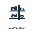 Smart Parking icon. Monochrome style icon design from smart devices icon collection. UI. Illustration of smart parking icon. Picto