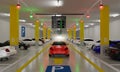 Smart Parking lot Guidance System with Overhead Indicators, Intelligent sensors assist control/monitor, Efficient management, 3D