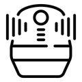 Smart personal assistant icon outline vector. Virtual command agent