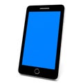 Smart phone with blue screen. Royalty Free Stock Photo