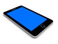 Smart phone with blue screen. Royalty Free Stock Photo