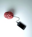 Smart phone connected to human brain