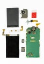 Smart phone dismantled