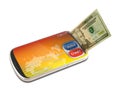 Smart phone electronic credit and debit card payment