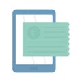 Smart phone flat vector icon which can easily modify or edit Royalty Free Stock Photo