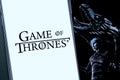 Smart phone with games of thrones logo