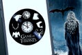 Smart phone with games of thrones logo