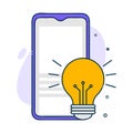 Smart phone icon with a modern style Royalty Free Stock Photo