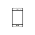 Smart Phone icon, vector isotated flat design illustration Royalty Free Stock Photo