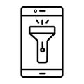 Smart Phone Light Icon Royalty Free Stock Photo