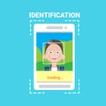 Smart Phone Loading Face Identification System Scanning Man User Access Control Modern Technology Royalty Free Stock Photo