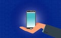 Smart Phone Net Banking icon business