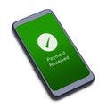 Smart Phone Payment Received Royalty Free Stock Photo