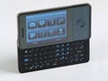 Smart Phone QWERTY keypad side view left Royalty Free Stock Photo