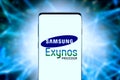 Smart phone with the Samsung Exynos Processor Royalty Free Stock Photo