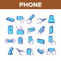 Smart Phone Technology Collection Icons Set Vector Royalty Free Stock Photo