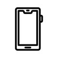 smart phone vector illustration isolated sign symbol icon suitable for display, website, logo and designer. High quality black Royalty Free Stock Photo
