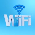 Smart phone Wifi icons and text Royalty Free Stock Photo