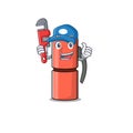 Smart Plumber thermos bottle Scroll on cartoon character design