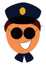A policeman vector or color illustration