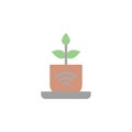 Smart pot, watering icon. Simple color vector elements of automated farming icons for ui and ux, website or mobile application Royalty Free Stock Photo