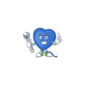 Smart and Professional Mechanic blue love balloon cartoon character