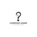 Smart question logo design template vector