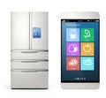 Smart refrigerator monitoring by smart phone concept