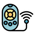 Smart remote control icon vector flat Royalty Free Stock Photo