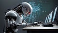 Smart robot AI technology Royalty Free Stock Photo