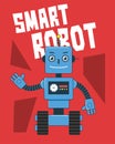 Smart Robot Illustration Royalty Free Stock Photo